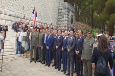 Minister Vulin attends ceremony marking the 102nd anniversary of the retreat of the Serbian Army to the island of Corfu