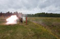 Members of the Serbian Armed Forces at an Exercise in the Russian Federation