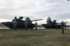 Обука војника у Тенковском батаљону Т-72М