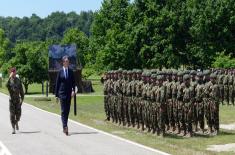 The President of the Republic and the Supreme Commander of the Serbian Armed Forces handed over military flags to the 72nd Special Operations Brigade and the 63rd Parachute Brigade