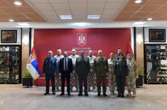 Members of Serbian Armed Forces deploying to EUTM Somalia given a send-off