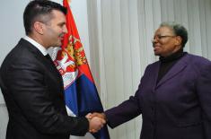 Minister of Defence with Deputy Prime Minister of Namibia