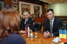 Improving military cooperation with Romania