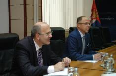 Defence Minister with representatives of the Commercial Bank