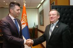 Defence Minister met Belarus Ambassador