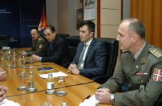 Defence Minister meets representatives of the Trade Union “Sloga”