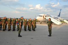 Shift of the Serb contingent deployed in multinational operation in Lebanon