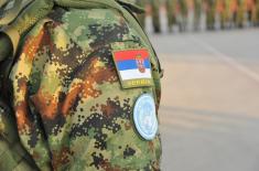 Shift of the Serb contingent deployed in multinational operation in Lebanon