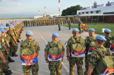 Shift of the Serb contingent deployed in multinational operation in Lebanon