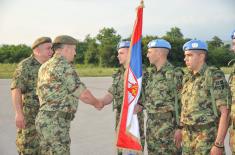 Shift of the Serb contingent deployed in multinational operation in Lebanon