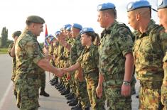 Shift of the Serb contingent deployed in multinational operation in Lebanon