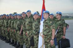 Shift of the Serb contingent deployed in multinational operation in Lebanon