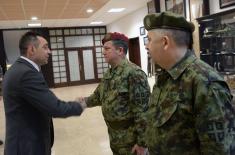 Minister Vulin and General Mojsilović visit the Defence Operations Centre