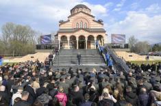 Minister Vučević attends unveiling of memorial plaques commemorating new Kosovo heroes in church in Niš