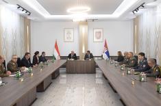 Meeting between defence ministers of Serbia and Hungary