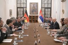 Serbian Minister of Defence meets with German counterpart