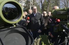 President Vučić visits Military Technical Institute