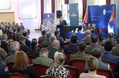 Minister Vučević attends presentation of White Paper on Defence of Republic of Serbia