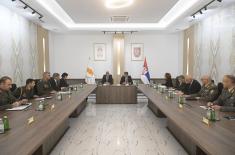 Serbian Minister of Defence meets with Cypriot counterpart