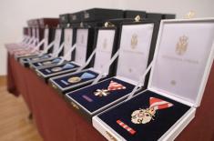 Decorations awarded to members of Ministry of Defence, Serbian Armed Forces