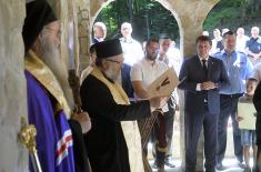 Министар Гашић присуствовао освећењу цркве Свете Петке на Јастрепцу