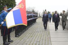 President of Central African Republic lays wreath at Monument to Unknown Hero on Mount Avala