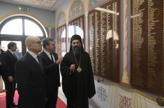 Minister Vučević attends unveiling of memorial plaques commemorating new Kosovo heroes in church in Niš