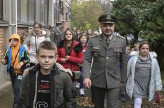 Primary School Pupils from Kosovo and Metohija Visit Military Academy