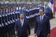 President Vučić welcomes Chinese President Xi Jinping
