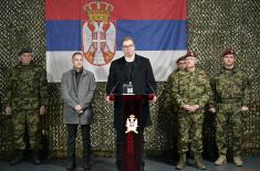 Predsednik Vučić: Ponosan sam na napredak naše vojske