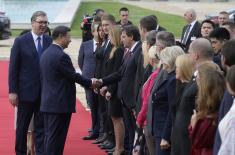 President Vučić welcomes Chinese President Xi Jinping
