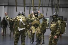 Minister Gašić visits 63rd Parachute Brigade