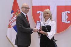 Decorations awarded to members of Ministry of Defence, Serbian Armed Forces