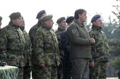 Ministar Gašić drugog dana Božića obišao pripadnike Vojske Srbije u Kopnenoj zoni bezbednosti