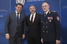 Prijem ministra odbrane i načelnika Generalštaba povodom novogodišnjih i božićnih praznika