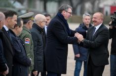 Presidents Vučić and Aliyev attend weapons and capabilities display of some of SAF units in Niš