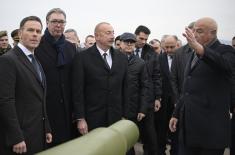 Presidents Vučić and Aliyev attend weapons and capabilities display of some of SAF units in Niš