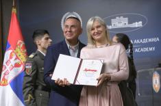 Minister Gašić attends celebration of 15th anniversary of MMA Medical Faculty