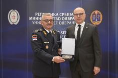 Minister Vučević Attends Celebration of University of Defence Day