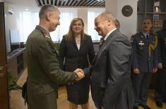 Meeting between State Secretary Jelić, Commander of National Guard Cyprus Gen. Tsitsikostas