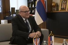 Minister Vučević meets with UK Special Envoy to Western Balkans Lord Peach