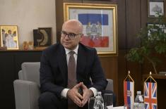 Minister Vučević meets with UK Special Envoy to Western Balkans Lord Peach