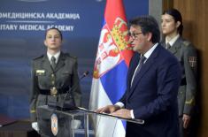 Minister Gašić attends celebration of 15th anniversary of MMA Medical Faculty
