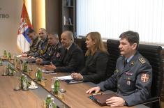 Meeting between State Secretary Jelić, Commander of National Guard Cyprus Gen. Tsitsikostas