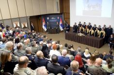 Minister Gašić attends celebration of 15th anniversary of MMA Medical Faculty