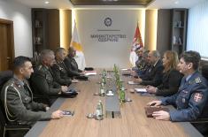 Meeting between State Secretary Jelić, Commander of National Guard Cyprus Gen. Tsitsikostas