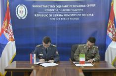 Bilateral defence consultation with Italian Republic