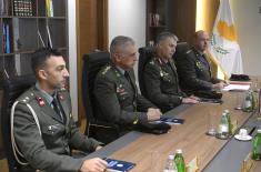 Meeting between State Secretary Jelić, Commander of National Guard Cyprus Gen. Tsitsikostas
