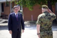 Minister of Defence inspects infrastructure works in Niš barracks
