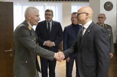 Minister Vučević meets with Chairman of European Union Military Committee General Brieger